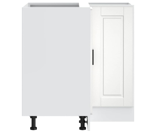 Mueble bajo esquina de cocina porto alto brillo blanco