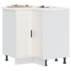 Mueble bajo esquina de cocina porto alto brillo blanco