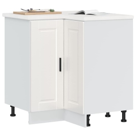 Mueble bajo esquina de cocina porto alto brillo blanco