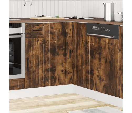 Mueble bajo esquina de cocina porto madera reconstituida