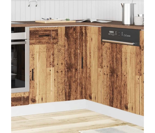 Mueble bajo esquina de cocina porto madera reconstituida