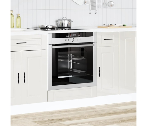 Mueble de horno Porto alto brillo blanco madera reconstituida