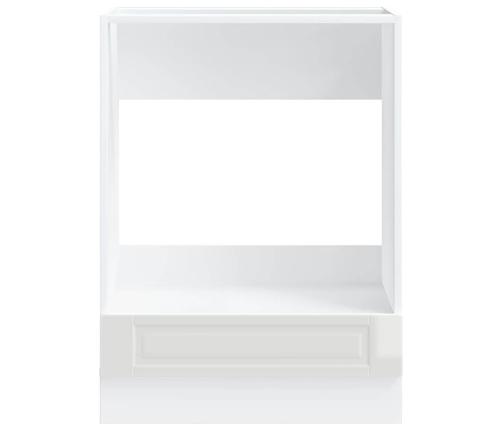 Mueble de horno Porto alto brillo blanco madera reconstituida