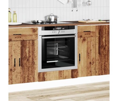 Mueble de horno Porto madera vieja madera reconstituida