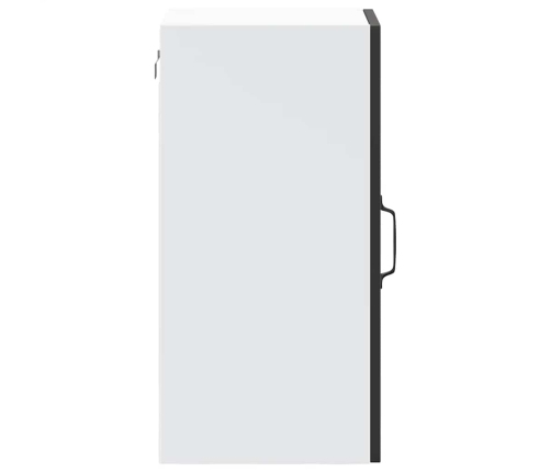 Armario de pared para cocina con puerta de cristal Porto negro