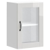 Armario pared para cocina puerta cristal Porto blanco brillante