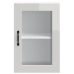 Armario pared para cocina puerta cristal Porto blanco brillante