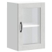 Armario de pared para cocina puerta cristal Porto gris hormigón