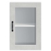 Armario de pared para cocina puerta cristal Porto gris hormigón