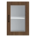 Armario de pared para cocina puerta cristal Porto roble marrón