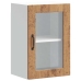 Armario de pared para cocina puerta cristal Porto madera vieja