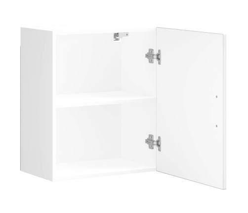 Armario de pared para cocina Porto madera de ingeniería blanca