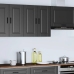 Mueble de pared de cocina Porto madera contrachapada negra