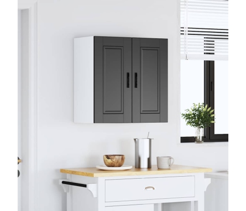 Mueble de pared de cocina Porto madera contrachapada negra