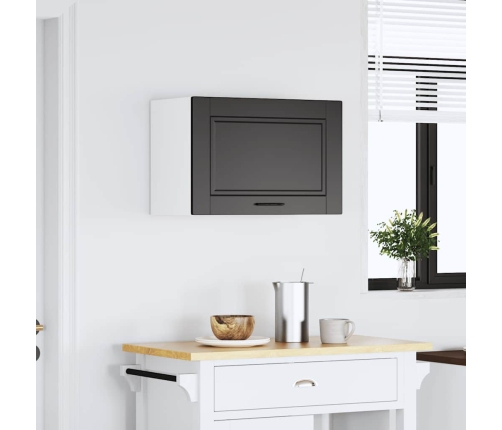 Mueble de pared de cocina Porto madera contrachapada negra