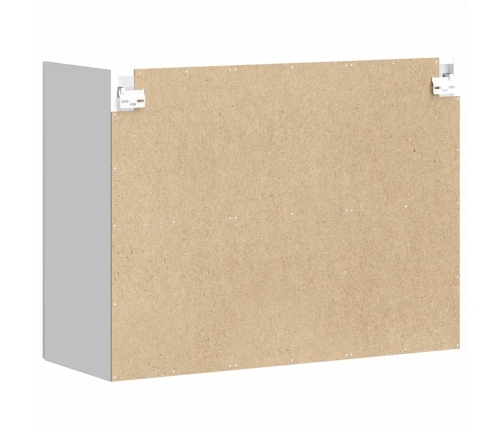 Armario de pared para cocina con puerta de cristal Porto blanco