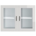 Armario pared para cocina puerta cristal Porto blanco brillante