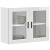 Armario pared para cocina puerta cristal Porto blanco brillante