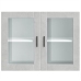 Armario de pared para cocina puerta cristal Porto gris hormigón