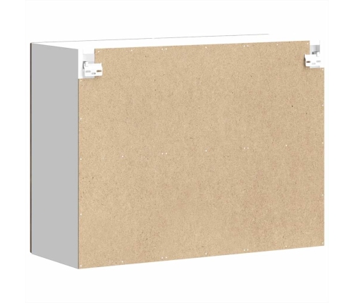 Armario de pared para cocina puerta cristal Porto roble ahumado