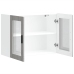 Armario de pared para cocina puerta cristal Porto gris sonoma