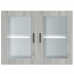 Armario de pared para cocina puerta cristal Porto gris sonoma