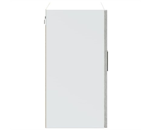 Armario de pared para cocina puerta cristal Porto gris sonoma