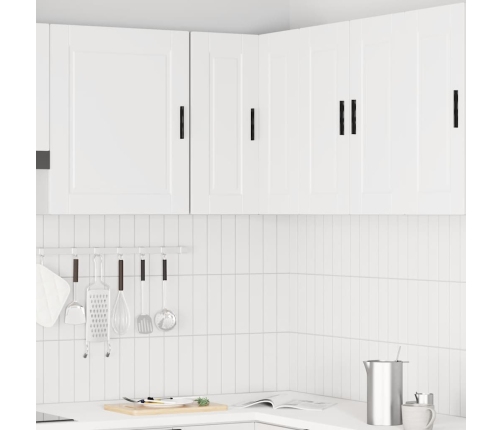 Mueble de cocina esquina pared Porto madera ingeniería blanca