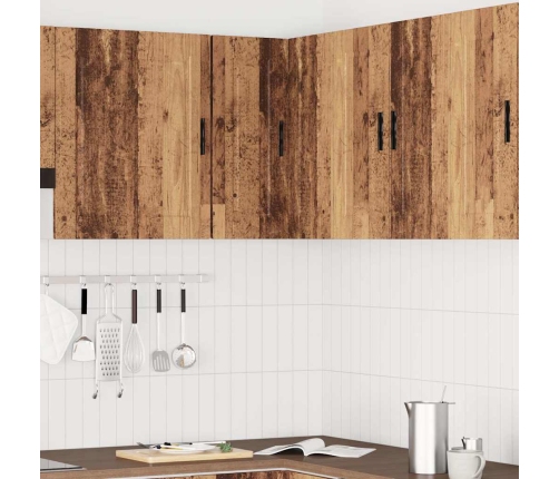 Mueble de cocina esquina pared Porto madera vieja