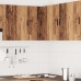 Mueble de cocina esquina pared Porto madera vieja