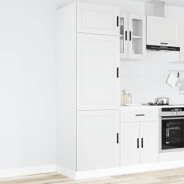 Mueble de cocina Porto de madera contrachapada blanca