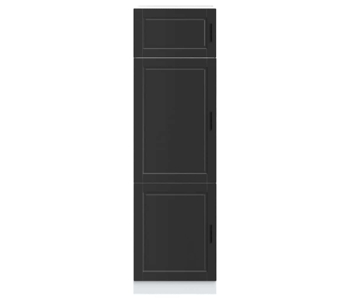 Mueble de cocina Porto de madera contrachapada negro