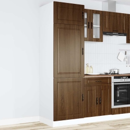 Mueble de cocina Porto de madera contrachapada roble marrón