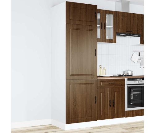 Mueble de cocina Porto de madera contrachapada roble marrón