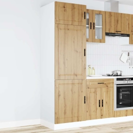 Mueble de cocina Porto de madera contrachapada roble artesanal