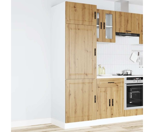 Mueble de cocina Porto de madera contrachapada roble artesanal