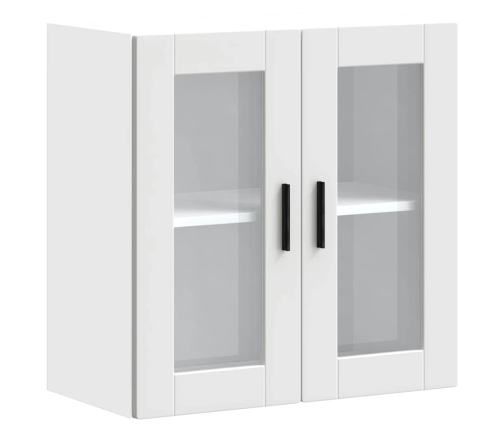 Armario de pared para cocina con puerta de cristal Porto blanco