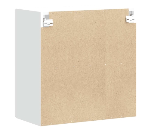 Armario de pared para cocina con puerta de cristal Porto blanco