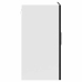 Armario de pared para cocina con puerta de cristal Porto negro