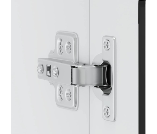 Armario de pared para cocina con puerta de cristal Porto negro