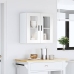 Armario pared para cocina puerta cristal Porto blanco brillante