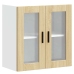 Armario de pared para cocina puerta cristal Porto roble sonoma