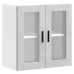 Armario de pared para cocina puerta cristal Porto gris hormigón