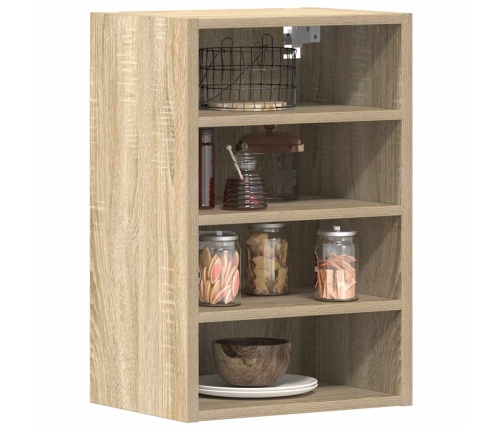 Armario colgante cocina contrachapada color roble 40x29,5x60 cm