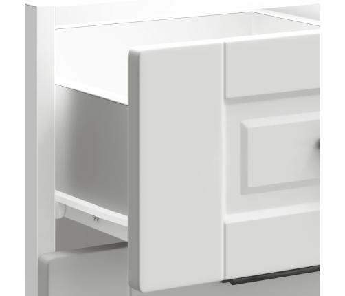 Mueble bajo de cocina Porto madera contrachapada blanca