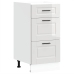 Mueble bajo de cocina Porto alto brillo blanco