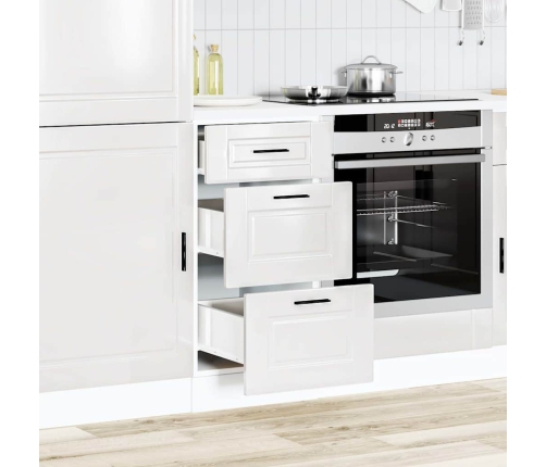 Mueble bajo de cocina Porto alto brillo blanco