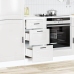 Mueble bajo de cocina Porto alto brillo blanco