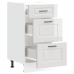 Mueble bajo de cocina Porto alto brillo blanco