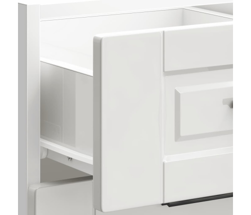 Mueble bajo de cocina Porto alto brillo blanco